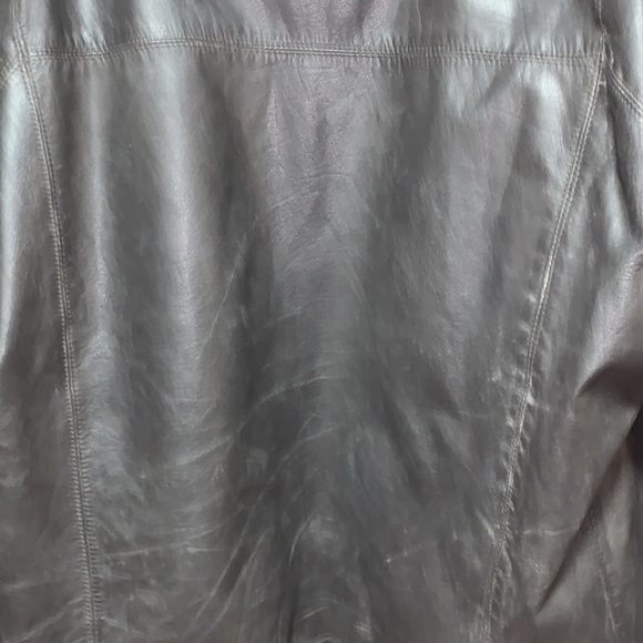 Vintage Genuine Leather & Real Dyed Foxtail Bomber Jacket Womanβs Small - Picture 15 of 17